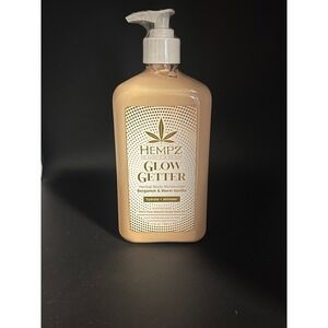 Hempz Glow Getter Herbal Body Moisturizer Bergamot & Warm Vanilla 17oz Shimmer
